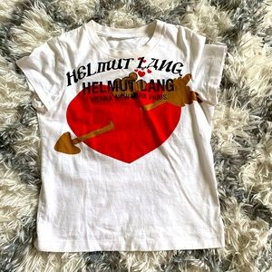 Helmet Lang Graphic Tee Shirt.